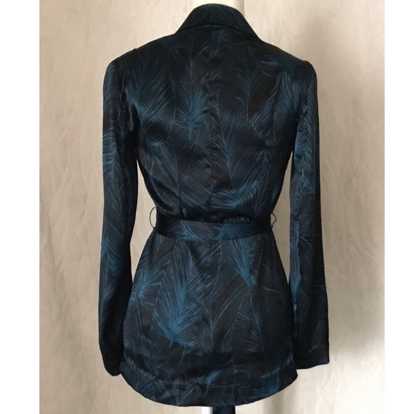 Y2K French Connection Satin Smoking Jacket | Size 6 - Picture 3 of 15